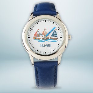 Cute Nautical Sailboats Watch