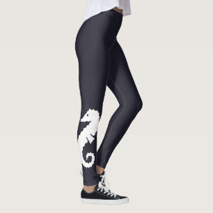 cute nautical SEAHORSE   Leggings