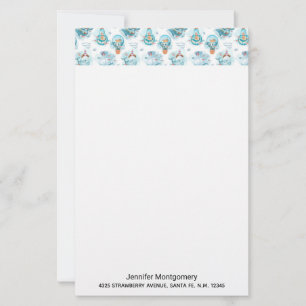 Cute Nautical Whales Watercolor Pattern