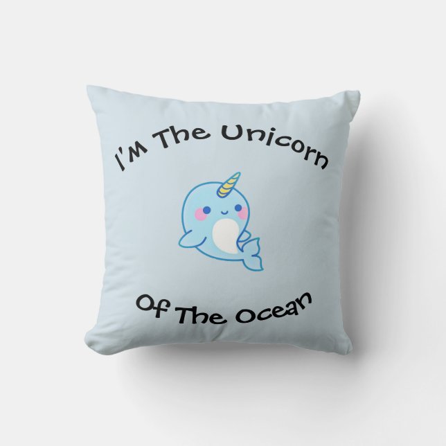 Cute Nawhal Cushion (Front)