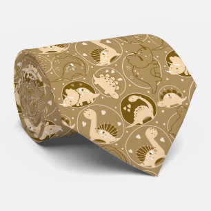 Cute Neck Tie with Adorable Dinosaur Pattern