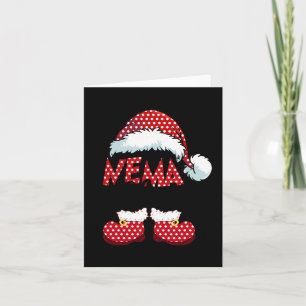 Cute Nema Claus New Christmas Santa Claus Card