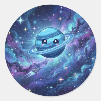 Cute Neptune Planet Sticker