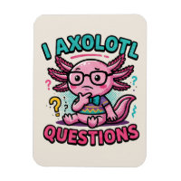 Cute Nerd Axolotl I Axolotl Questions Marks Meme