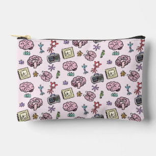 Cute Neuroscience Pattern Accessory Pouch