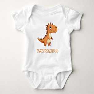 Cute Neutral Dinosaur Babysaurus Baby Bodysuit