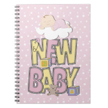 Cute New Baby Girl iPad notebook