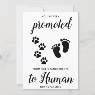 Cute New Grandparents Pregnancy Announcement Card