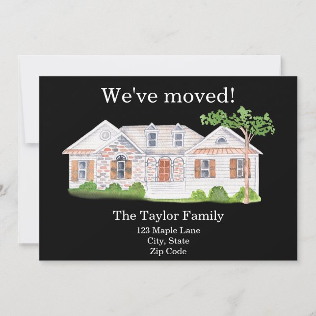 Cute New Home  Announcement (Front)