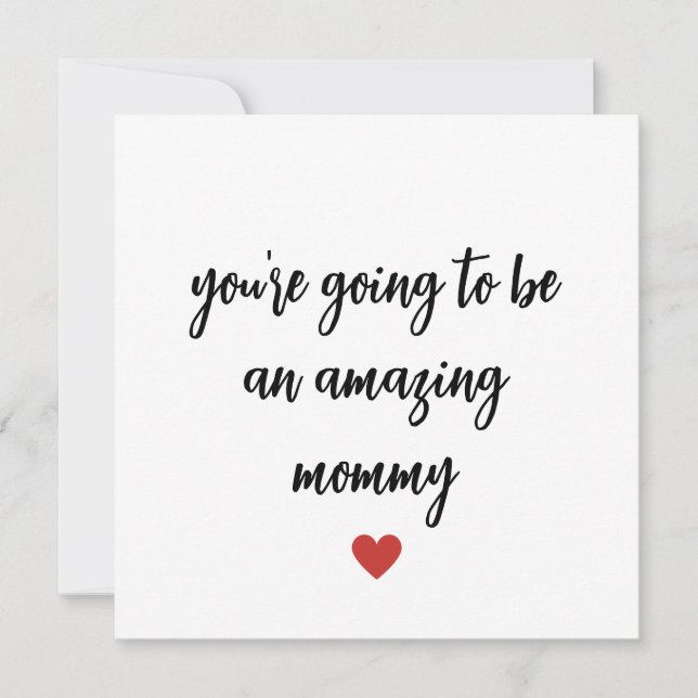 Cute New Mum Congratulations Card (Front)