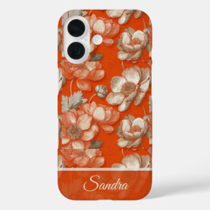 Cute Newlywed Gift Anemones Flower Name iPhone 16 Case