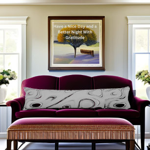Cute nice and lovely Ash grey pattern art design Body Cushion