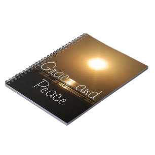 Cute nice and lovely Day with Grace and Peace Notebook