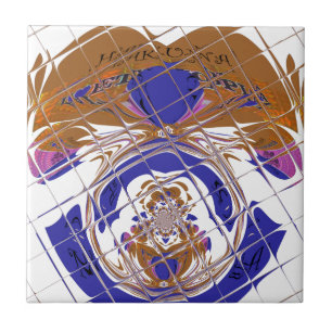 Cute Nice and Lovely I love  Ethiopia Colour desig Tile