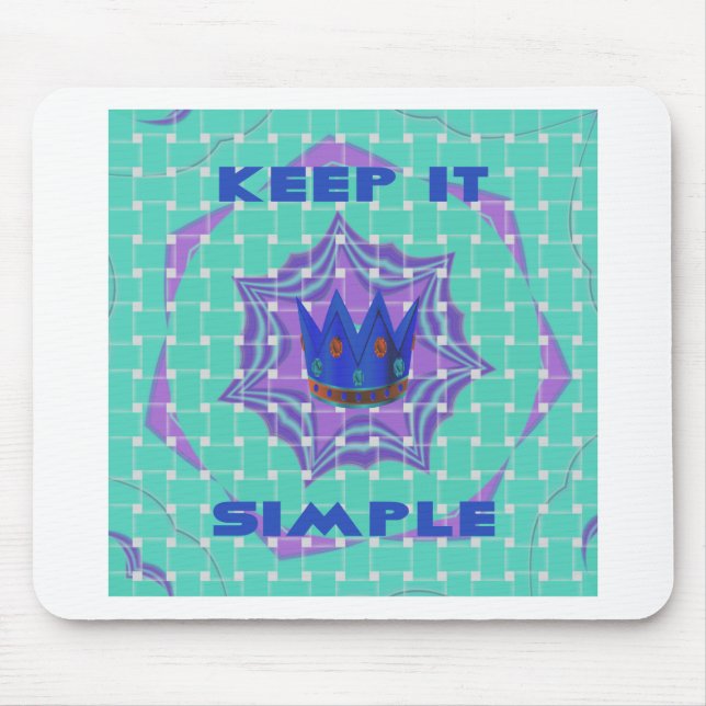 Cute Nice and Lovely Simple Royal Mouse Pad (Front)