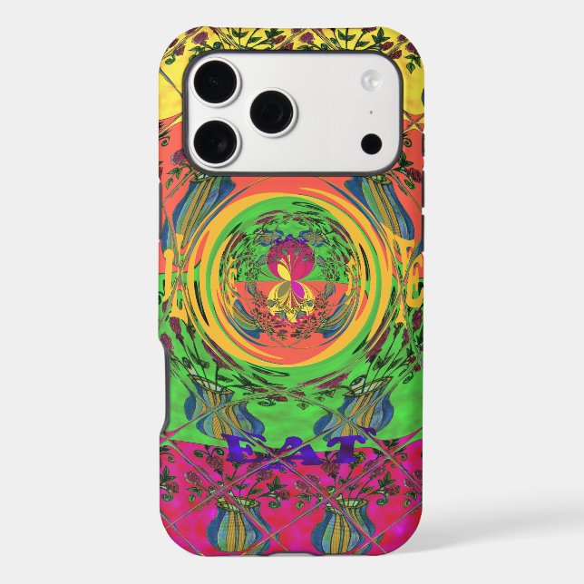 Cute Nice & Lovely Floral Motif Art Print Design (Back)