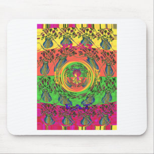 Cute Nice & Lovely Floral Motif Art Print Design Mouse Pad