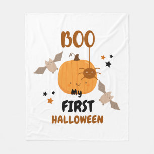 Cute NICU Halloween My First Halloween Preemie Fleece Blanket