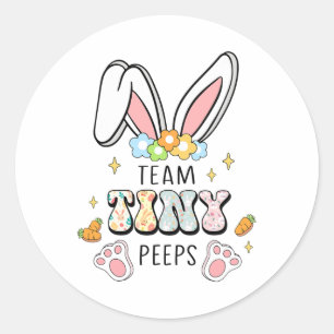 Cute Nicu Picu Landd Nurse Easter Day Stethoscope Classic Round Sticker