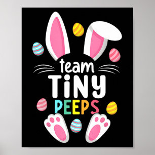 Cute Nicu Picu Landd Nurse Easter Day Stethoscope Poster