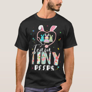 Cute Nicu Picu Landd Nurse Easter Day Stethoscope T-Shirt
