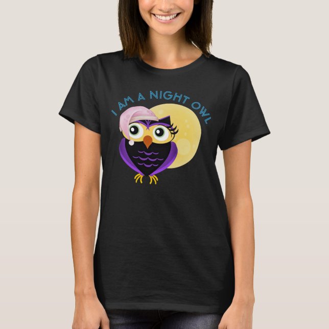 Cute Night Owl T-Shirt (Front)