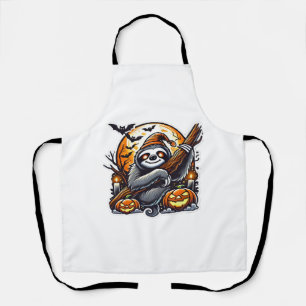 Cute Night Sloth Halloween Classic T-Shirt Apron