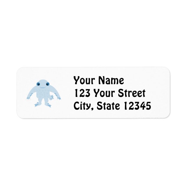 Cute Ningen Return Address Label (Front)