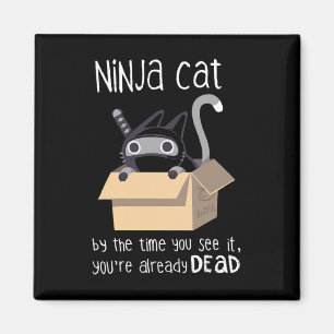 Cute Ninja Cat  Magnet
