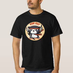 Cute Ninja Cat T-Shirt