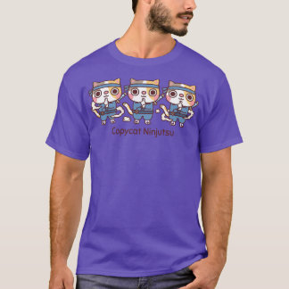 Cute Ninja Cats cat Ninjutsu Funny T-Shirt