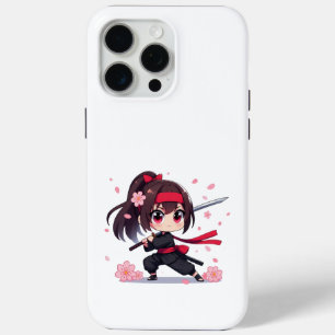 Cute ninja warrior blossom girl iPhone 15 pro max case