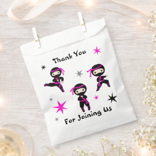 Cute Ninja Warrior Kids Birthday Party Favour Favo Bag