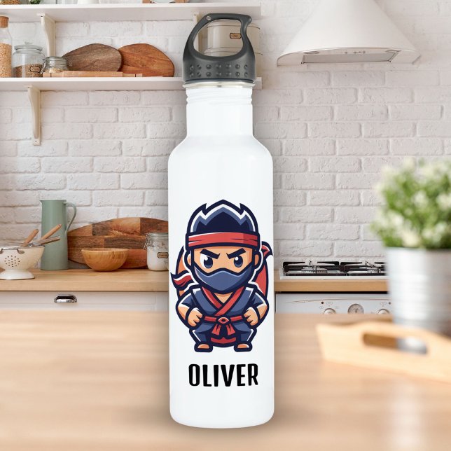 Cute Ninja Warrior Personalised 710 Ml Water Bottle (Creator Uploaded)