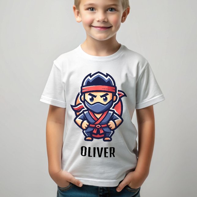 Cute Ninja Warrior Personalised T-Shirt (Creator Uploaded)