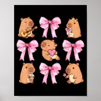 Cute Nk Coquette Bow Kawaii Capybara Lover