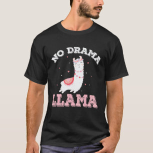 Cute No Drama Llama T-Shirt