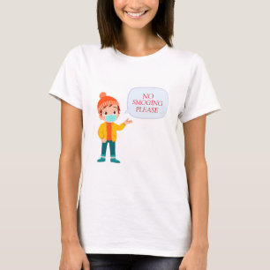 Cute No Smoging Please Anti Smog T-Shirt