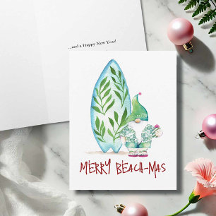 Cute Non Photo Tropical Beach Christmas Cards