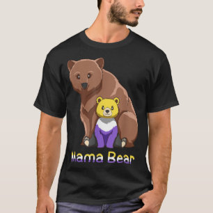 Cute Nonbinary Genderqueer Mama Bear Gift T-Shirt