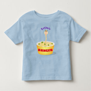 Cute noodles snake cartoon illustration humour toddler T-Shirt