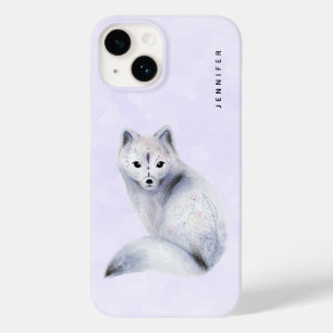 Cute Nordic Fox with Floral Markings Case-Mate iPhone 14 Case