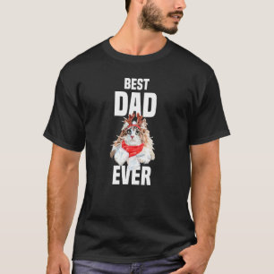 Cute Norwegian Forest Cat with Reindeer Costume Be T-Shirt