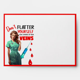 Cute Nostalgic Nurse_ Don't Flatter Yourself Envelope