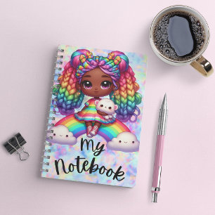 Cute Notebook / Colourful Rainbow Notebook