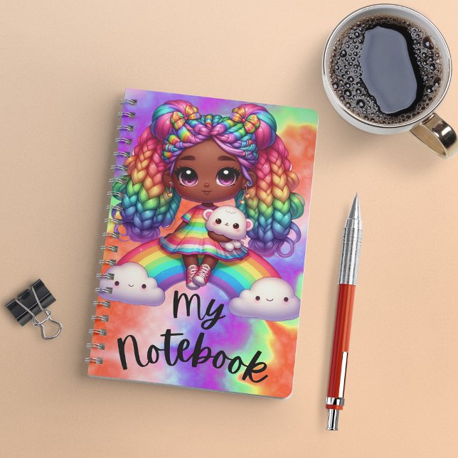 Cute Notebook / Colourful Rainbow Notebook (Creator Uploaded)