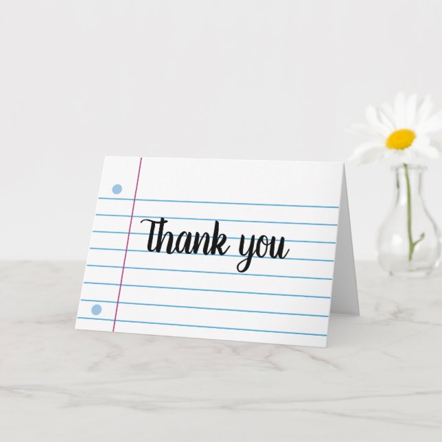 Cute Notebook Paper Background Design Tote Bag Card (Small Plant)