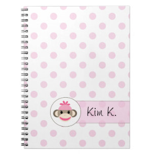 Cute Notebooks By The Sock Monkey Shoppe