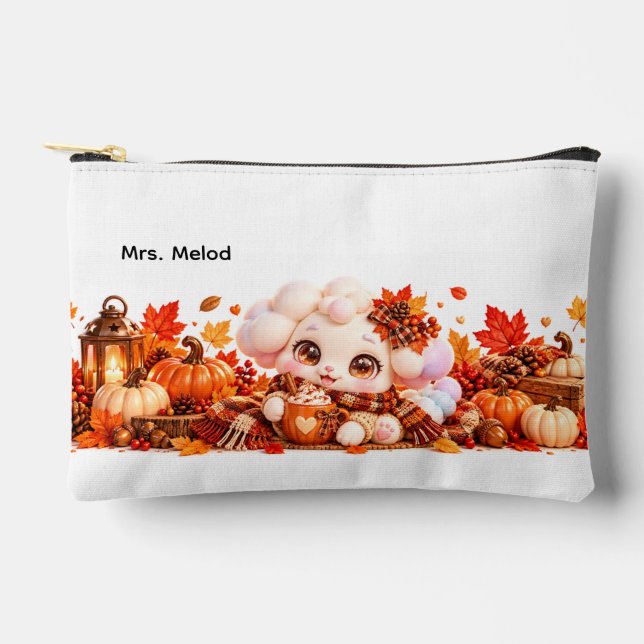 Cute Nubi Fall Makeup Bag Editable (Front)