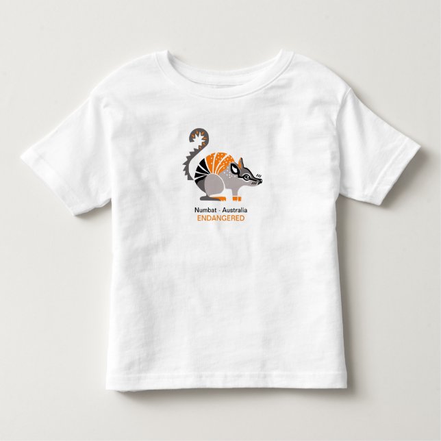 Cute  NUMBAT - Animal graphic - Nature Toddler T-Shirt (Front)
